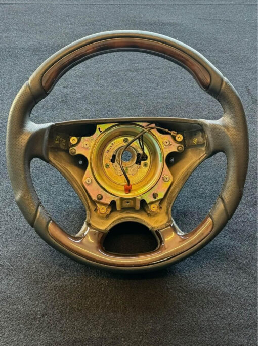 OEM Mercedes Benz W210 E Class wood steering wheel