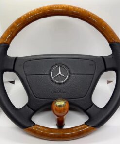 Original Mercedes-Benz W140 R129 W202 W210 Steering wheel and lever For Sale